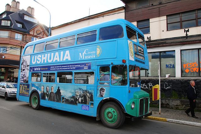 Ushuaia, bus turístico (Foto: Leandro's World Tour)