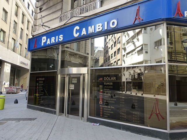 Câmbio oficial ou câmbio paralelo, casa de câmbio em Buenos Aires