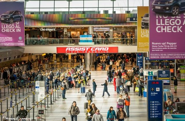 Como viajar desde o Aeroporto de Ezeiza, salão principal